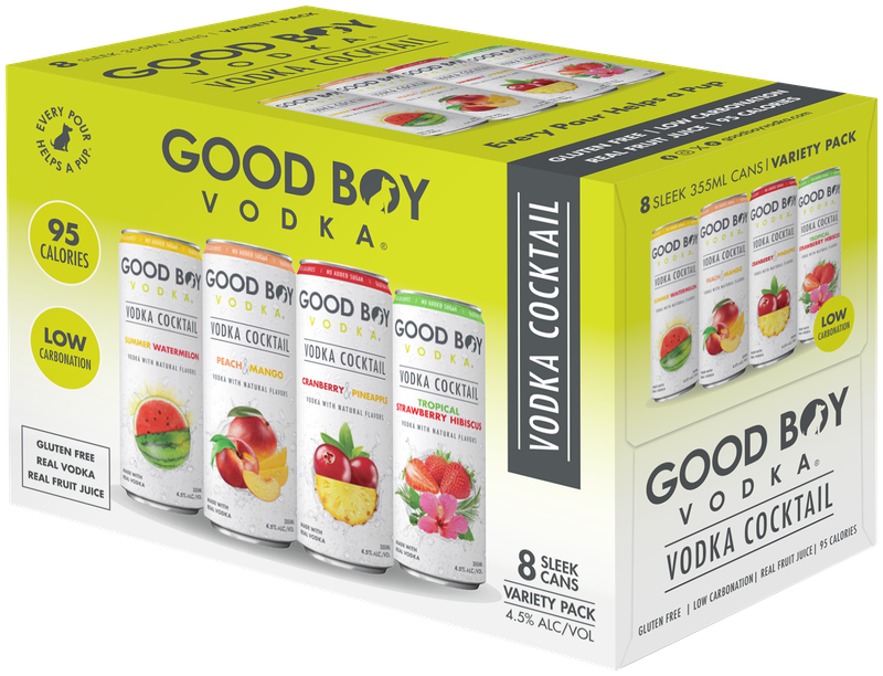 Good Boy Vodka Cocktail Variety 8pk