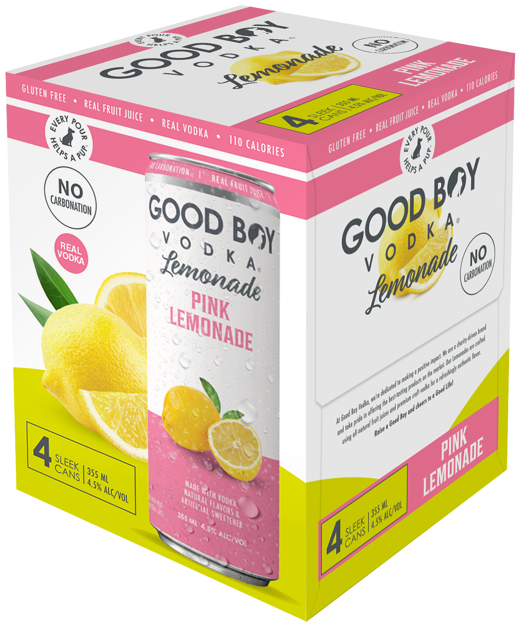 Good Boy Vodka Pink Lemonade 4pk