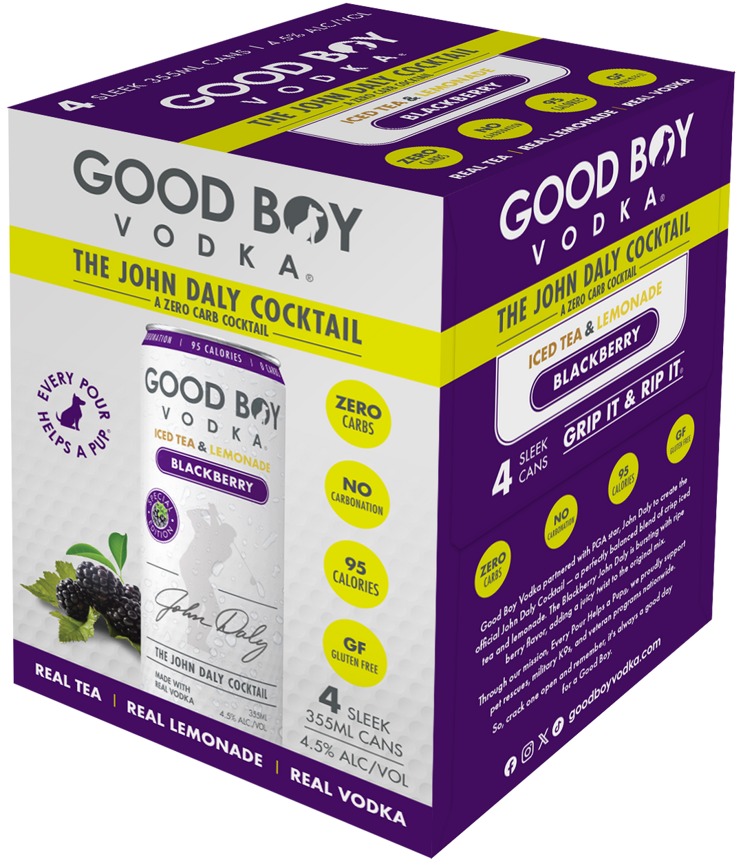 John Daly Cocktail Blackberry 4pk