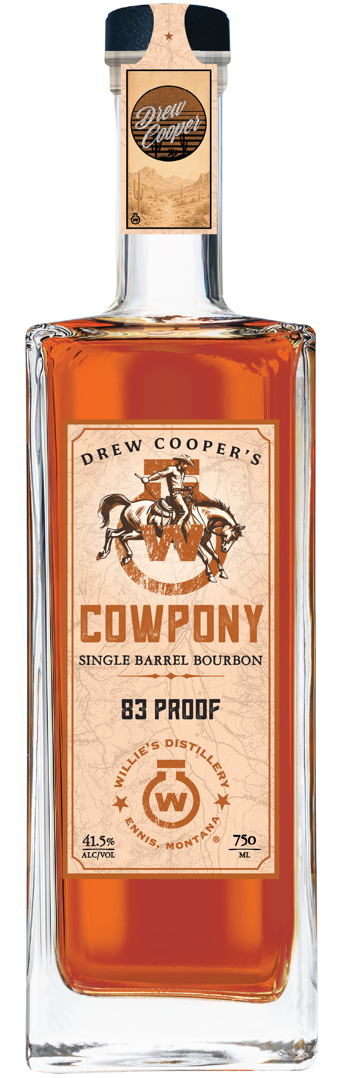 Drew Cooper CowPony Single Barrel Bourbon
